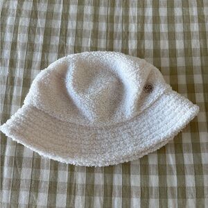 Calvin Klein Collection White Textured Bucket Hat